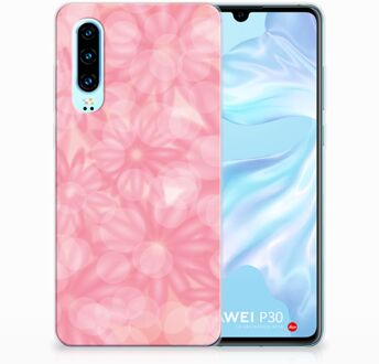 B2Ctelecom Huawei P30 Uniek TPU Hoesje Spring Flowers