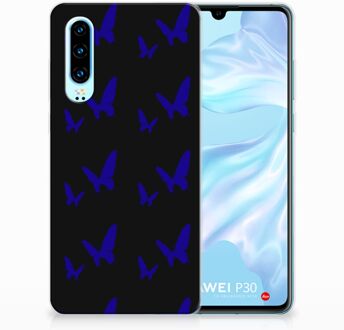 B2Ctelecom Huawei P30 Uniek TPU Hoesje Vlinder Patroon