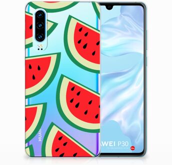 B2Ctelecom Huawei P30 Uniek TPU Hoesje Watermelons