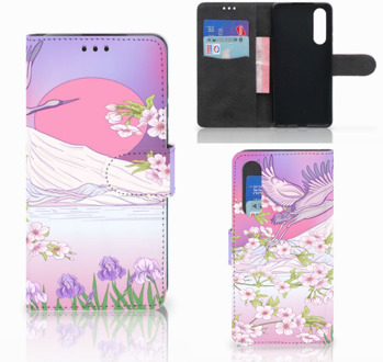 B2Ctelecom Huawei P30 Wallet Book Case Hoesje Bird Flying