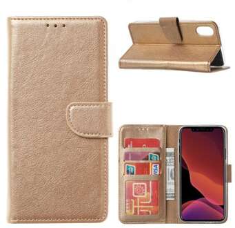 B2Ctelecom Huawei P40 Flip Cover Goud met Pasjeshouder