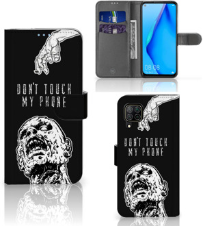 B2Ctelecom Huawei P40 Lite Telefoonhoesje met Pasjeshouder Zombie