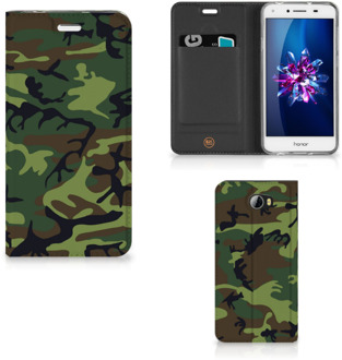 B2Ctelecom Huawei Y5 2 | Y6 Compact Standcase Hoesje Design Army Dark