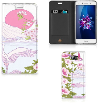 B2Ctelecom Huawei Y5 2 | Y6 Compact Standcase Hoesje Design Bird Standing