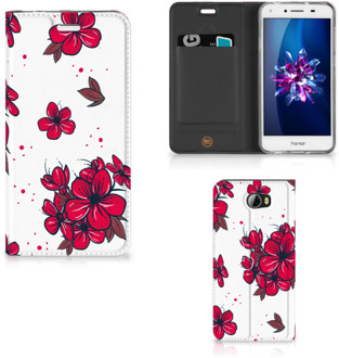 B2Ctelecom Huawei Y5 2 | Y6 Compact Standcase Hoesje Design Blossom Red