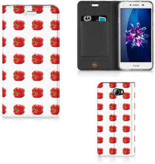 B2Ctelecom Huawei Y5 2 | Y6 Compact Standcase Hoesje Design Paprika Red