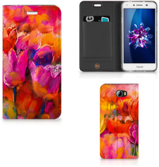 B2Ctelecom Huawei Y5 2 | Y6 Compact Standcase Hoesje Design Tulpen