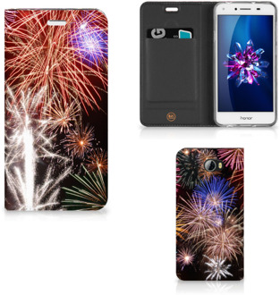 B2Ctelecom Huawei Y5 2 | Y6 Compact Standcase Hoesje Design Vuurwerk