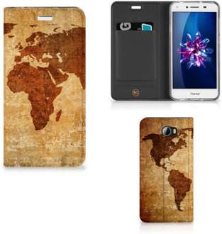 B2Ctelecom Huawei Y5 2 | Y6 Compact Standcase Hoesje Design Wereldkaart