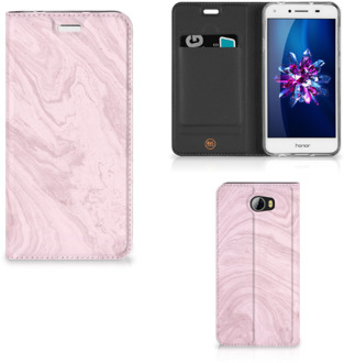 B2Ctelecom Huawei Y5 2 | Y6 Compact Standcase Hoesje Marble Pink