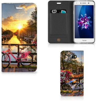 B2Ctelecom Huawei Y5 2 | Y6 Compact Uniek Standcase Hoesje Amsterdamse Grachten