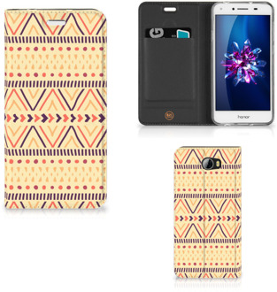 B2Ctelecom Huawei Y5 2 | Y6 Compact Uniek Standcase Hoesje Aztec Yellow