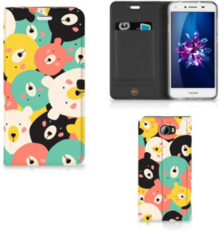 B2Ctelecom Huawei Y5 2 | Y6 Compact Uniek Standcase Hoesje Bears