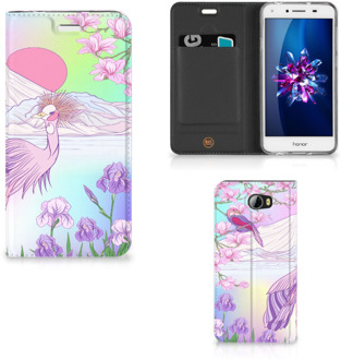 B2Ctelecom Huawei Y5 2 | Y6 Compact Uniek Standcase Hoesje Bird