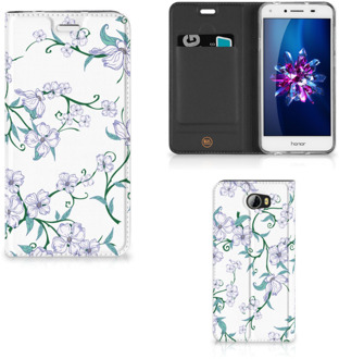 B2Ctelecom Huawei Y5 2 | Y6 Compact Uniek Standcase Hoesje Blossom White