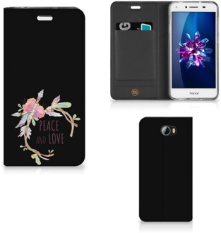 B2Ctelecom Huawei Y5 2 | Y6 Compact Uniek Standcase Hoesje Boho Text