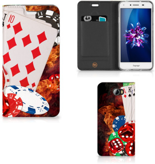 B2Ctelecom Huawei Y5 2 | Y6 Compact Uniek Standcase Hoesje Casino