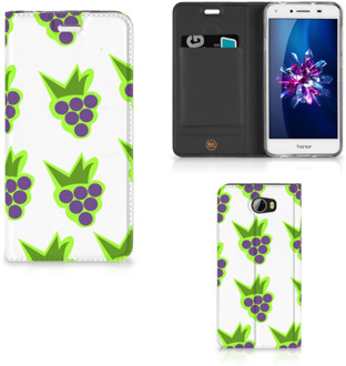 B2Ctelecom Huawei Y5 2 | Y6 Compact Uniek Standcase Hoesje Druiven