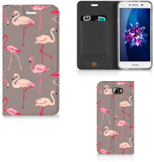 B2Ctelecom Huawei Y5 2 | Y6 Compact Uniek Standcase Hoesje Flamingo