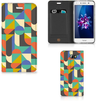 B2Ctelecom Huawei Y5 2 | Y6 Compact Uniek Standcase Hoesje Funky Retro