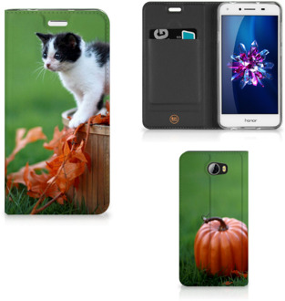 B2Ctelecom Huawei Y5 2 | Y6 Compact Uniek Standcase Hoesje Kitten