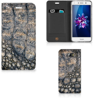 B2Ctelecom Huawei Y5 2 | Y6 Compact Uniek Standcase Hoesje Krokodillenprint