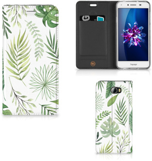 B2Ctelecom Huawei Y5 2 | Y6 Compact Uniek Standcase Hoesje Leaves