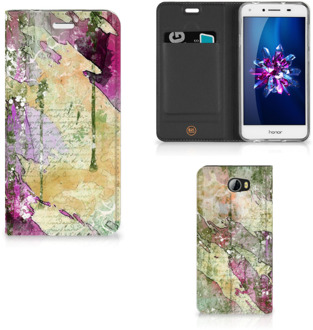 B2Ctelecom Huawei Y5 2 | Y6 Compact Uniek Standcase Hoesje Letter Painting