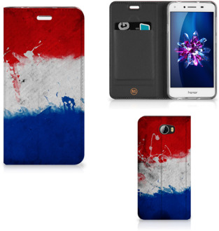 B2Ctelecom Huawei Y5 2 | Y6 Compact Uniek Standcase Hoesje Nederlandse Vlag