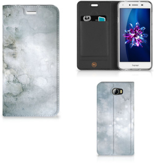 B2Ctelecom Huawei Y5 2 | Y6 Compact Uniek Standcase Hoesje Painting Grey