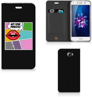 B2Ctelecom Huawei Y5 2 | Y6 Compact Uniek Standcase Hoesje Popart Princess