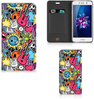 B2Ctelecom Huawei Y5 2 | Y6 Compact Uniek Standcase Hoesje Punk Rock