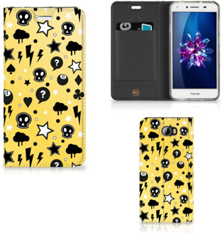 B2Ctelecom Huawei Y5 2 | Y6 Compact Uniek Standcase Hoesje Punk Yellow