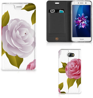 B2Ctelecom Huawei Y5 2 | Y6 Compact Uniek Standcase Hoesje Roses