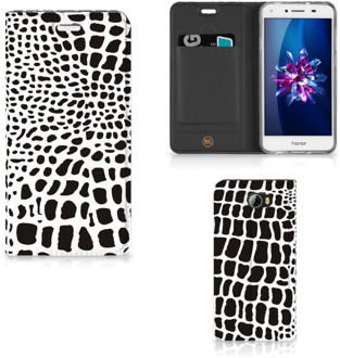 B2Ctelecom Huawei Y5 2 | Y6 Compact Uniek Standcase Hoesje Slangenprint