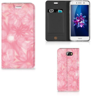 B2Ctelecom Huawei Y5 2 | Y6 Compact Uniek Standcase Hoesje Spring Flowers