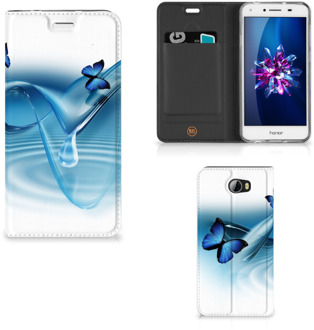 B2Ctelecom Huawei Y5 2 | Y6 Compact Uniek Standcase Hoesje Vlinders