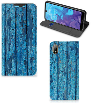 B2Ctelecom Huawei Y5 (2019) Book Wallet Case Blauw Wood