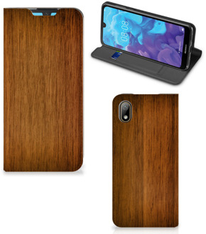 B2Ctelecom Huawei Y5 (2019) Book Wallet Case Donker Hout