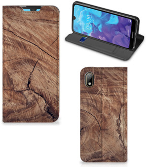 B2Ctelecom Huawei Y5 (2019) Book Wallet Case Tree Trunk