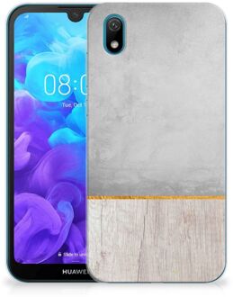 B2Ctelecom Huawei Y5 (2019) Bumper Hoesje Wood Concrete