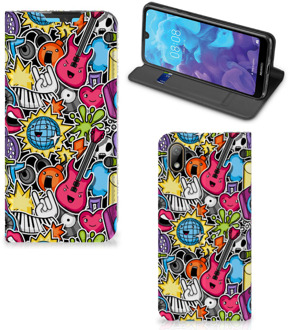 B2Ctelecom Huawei Y5 (2019) Hippe Standcase Punk Rock