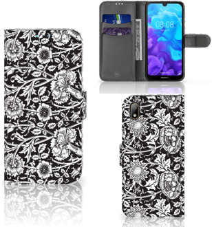 B2Ctelecom Huawei Y5 (2019) Hoesje Black Flowers