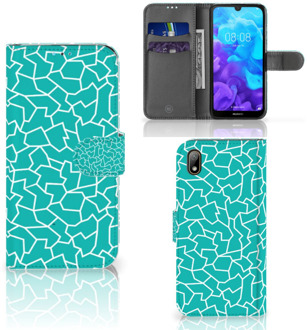 B2Ctelecom Huawei Y5 (2019) Hoesje Design Cracks Blue