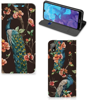 B2Ctelecom Huawei Y5 (2019) Hoesje maken Pauw met Bloemen