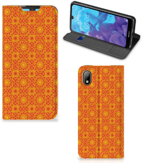 B2Ctelecom Huawei Y5 (2019) Hoesje met Magneet Batik Orange