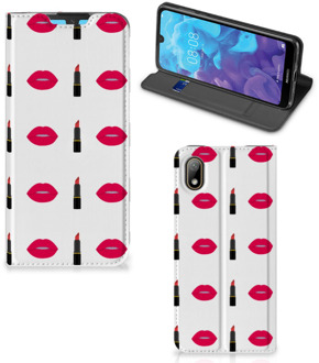 B2Ctelecom Huawei Y5 (2019) Hoesje met Magneet Lipstick Kiss