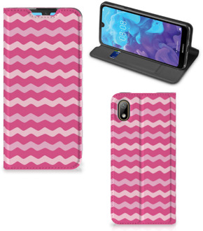 B2Ctelecom Huawei Y5 (2019) Hoesje met Magneet Waves Pink