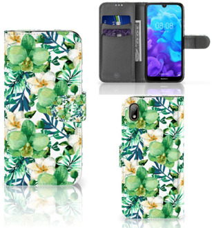 B2Ctelecom Huawei Y5 (2019) Hoesje Orchidee Groen