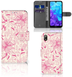 B2Ctelecom Huawei Y5 (2019) Hoesje Pink Flowers